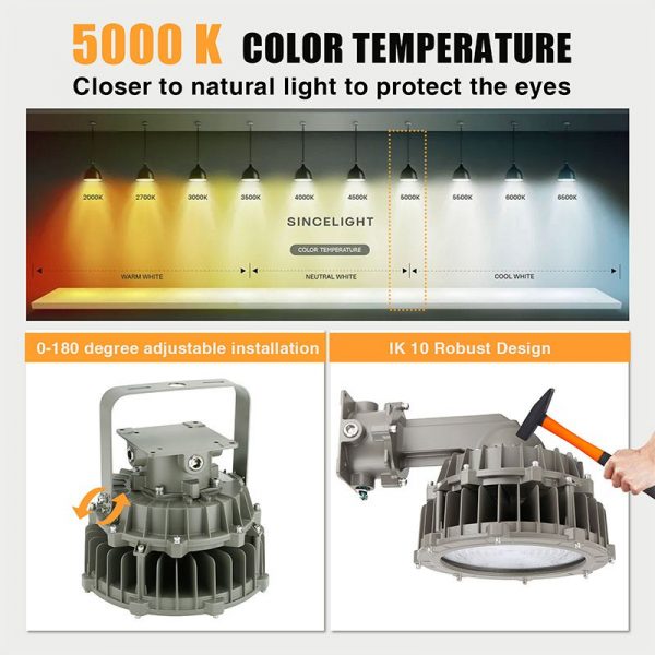 200w Led Explosion Proof Light Fixture 31500 Lumens Ac347 480v 5000k Ip66 C1d2 Etl Ul Listed2