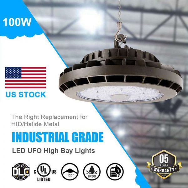 High Bay Ufo Led Lights 100w 14000lm 5000k With Ac347 480v1