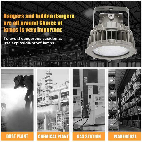 Led Explosion Proof Light Chemical Plant 100w 15000lm Ip66 5000k Ac347 480v C1d2 Etl Ul Listed6