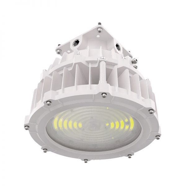 Led Round Explosion Proof Light Hazardous Location 100w 15000lm Ip66 5000k 120 277 Vac C1d2 Etl Ul Listed