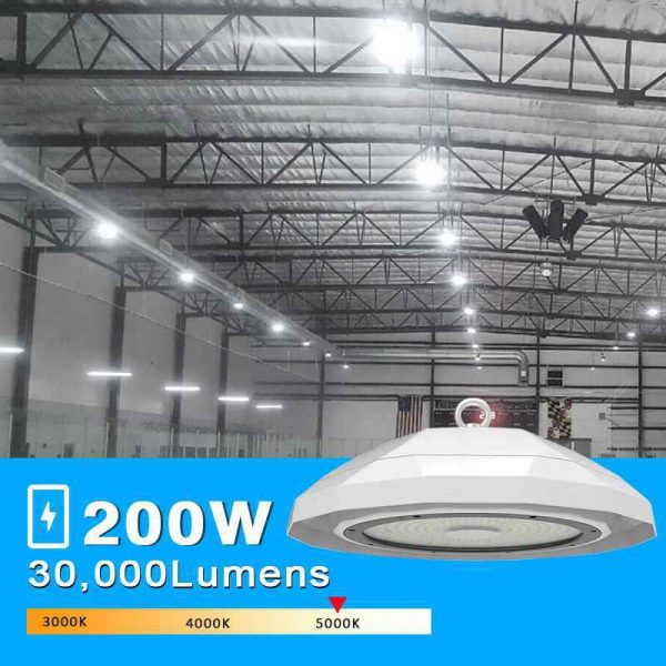 Led Ufo High Bay Light 200w 3000lm Ip66 With White Housing3