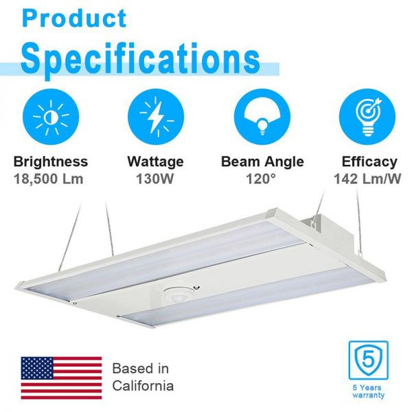 Linear High Bay Led 130w 5000k With 120 277vac 18,500lm For Supermarket2