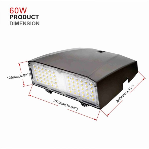 Outdoor Led Wall Pack 60w Ip65 5000k For Outdoor Building Lighting3