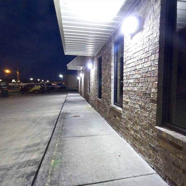 Wall Pack Led Light Fixtures 120w With Brown Finish For Outdoor Sidewalks