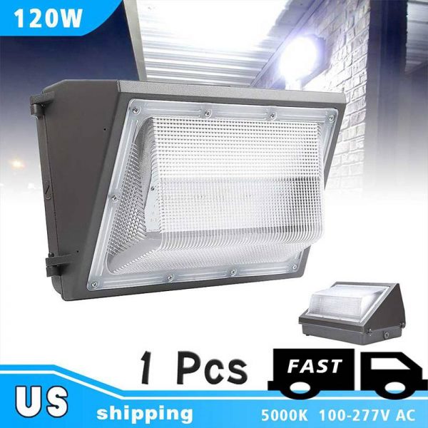 Wall Pack Led Light Fixtures 120w With Brown Finish For Outdoor Sidewalks8