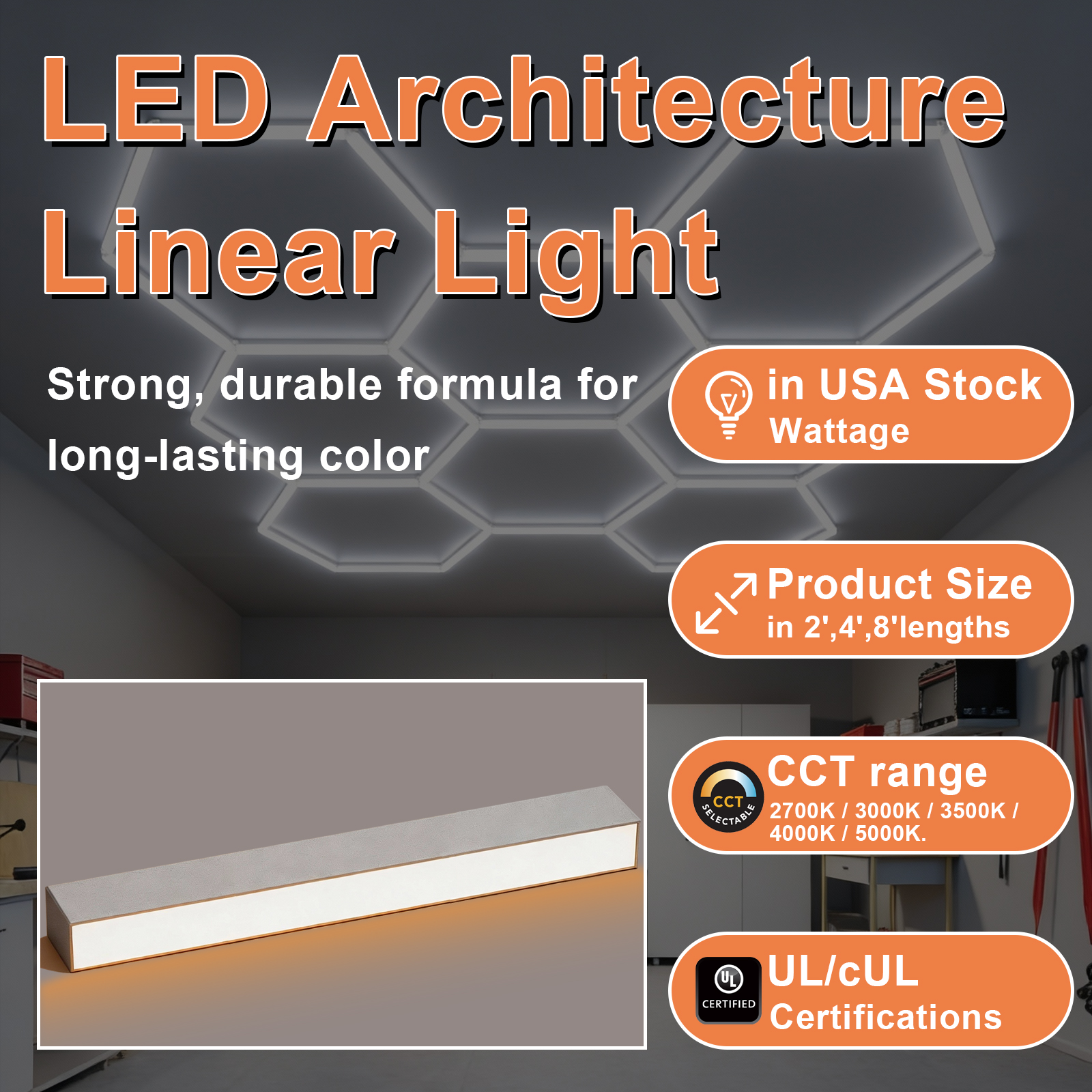 Led Architecture Linear Lights 20w 40w Wattage And Cct Adjustable 2700k3000k3500k4000k5000k For Barbershop (9)