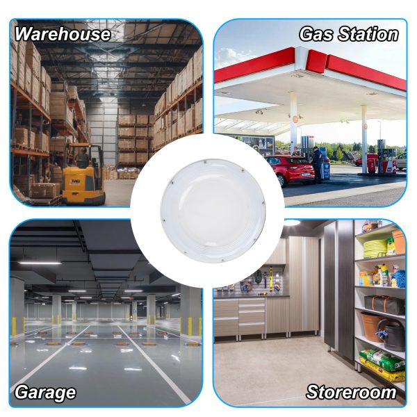 Led Canopy Lights 45w 60w 80w Wattage 5000k 120 277vac With Motion Sensor For Gas Station (8)