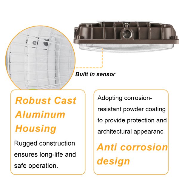 Led Canopy Lights 60w 110w Wattage And Cct Adjustable 120 277vac For Gas Station (4)