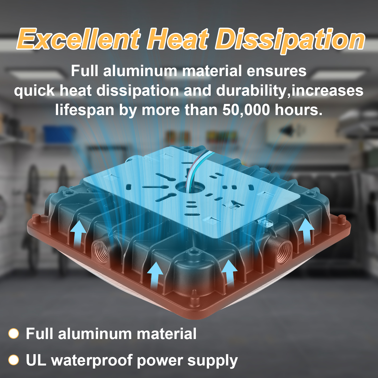 Led Canopy Lights 60w 110w Wattage And Cct Adjustable 120 277vac For Gas Station (6)