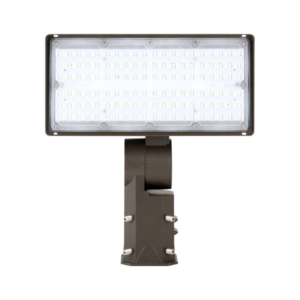 Led Flood Lights 120 277vac 347 480vac Voltage Ip65 Waterproof And Mounting Selectable For Courtyard