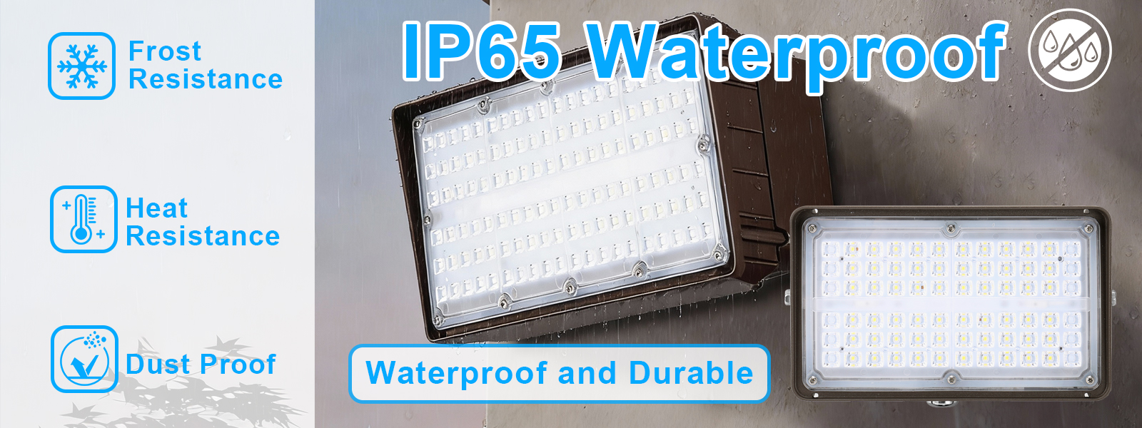 Led Flood Lights 120 277vac 347 480vac Voltage Ip65 Waterproof With Mount For Courtyard (7)