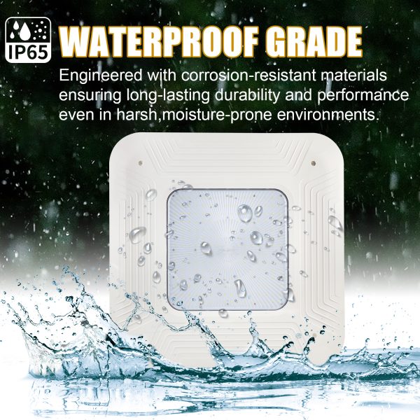 Led Gas Station Canopy Light 100 277vac 150w 5000k Ip65 With Etl Listed For Warehouse (5)