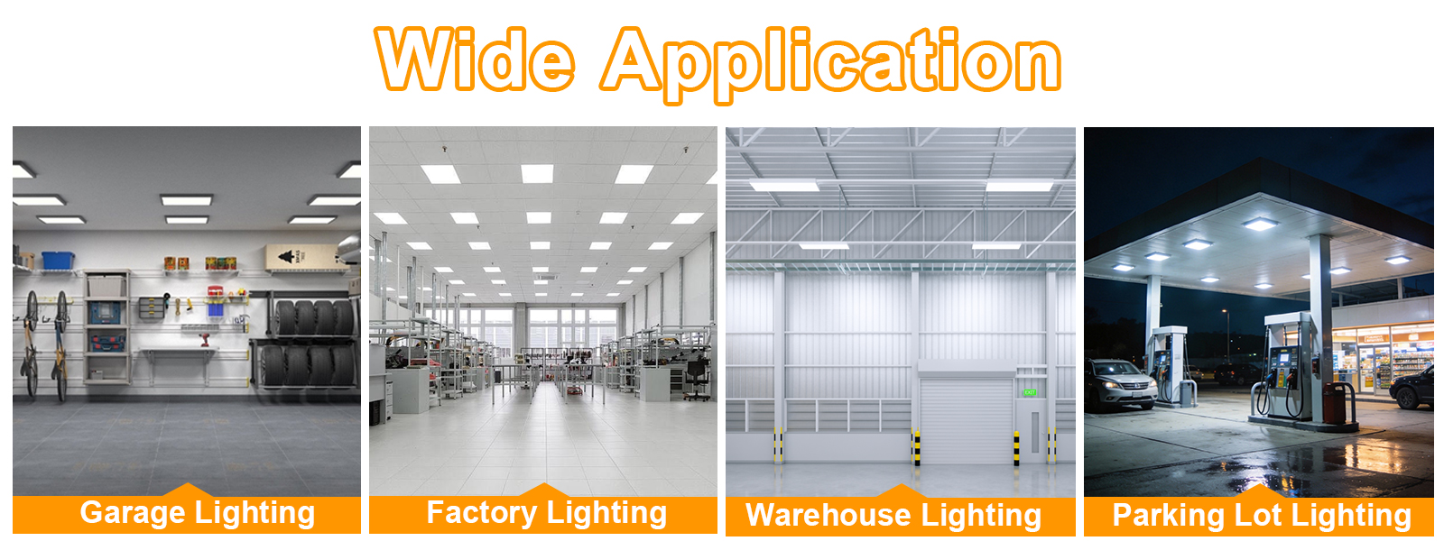 Led Gas Station Canopy Light 100 277vac Wattage Selectable 60w80w100w And Cct Adjustable 3000k4000k5000k Ip65 For Warehouse (7)