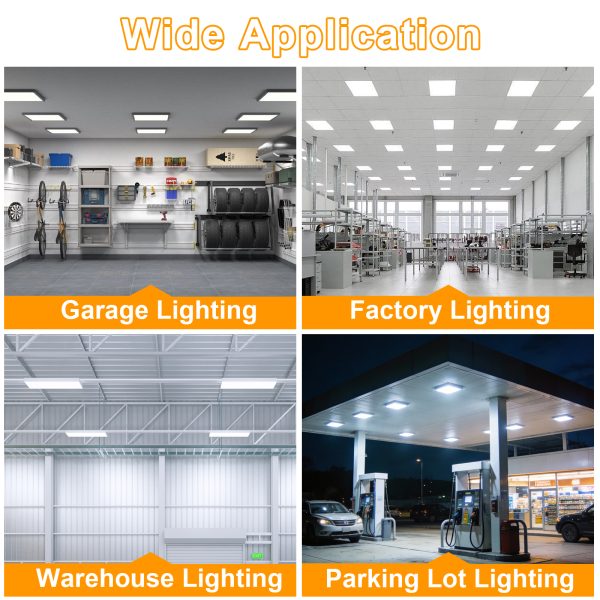 Led Gas Station Canopy Light 100 277vac Wattage Selectable 60w80w100w And Cct Adjustable 3000k4000k5000k Ip65 For Warehouse (8)