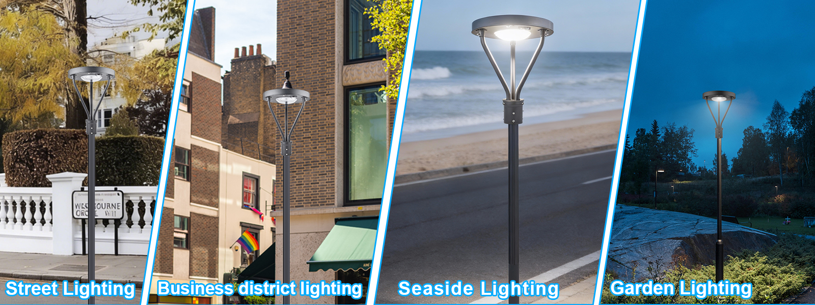 Led Solar Post Top Lights 100 277vac Ip65 And 25w 40w Wattage 5000k With Pir Sensor For Gardens (6)