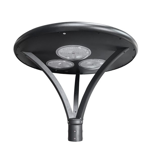 Led Solar Post Top Lights 40w 50w Ip65 Waterproof 5000k With Pir Sensor And Tenon Size 62mm78mm For Gardens (2)