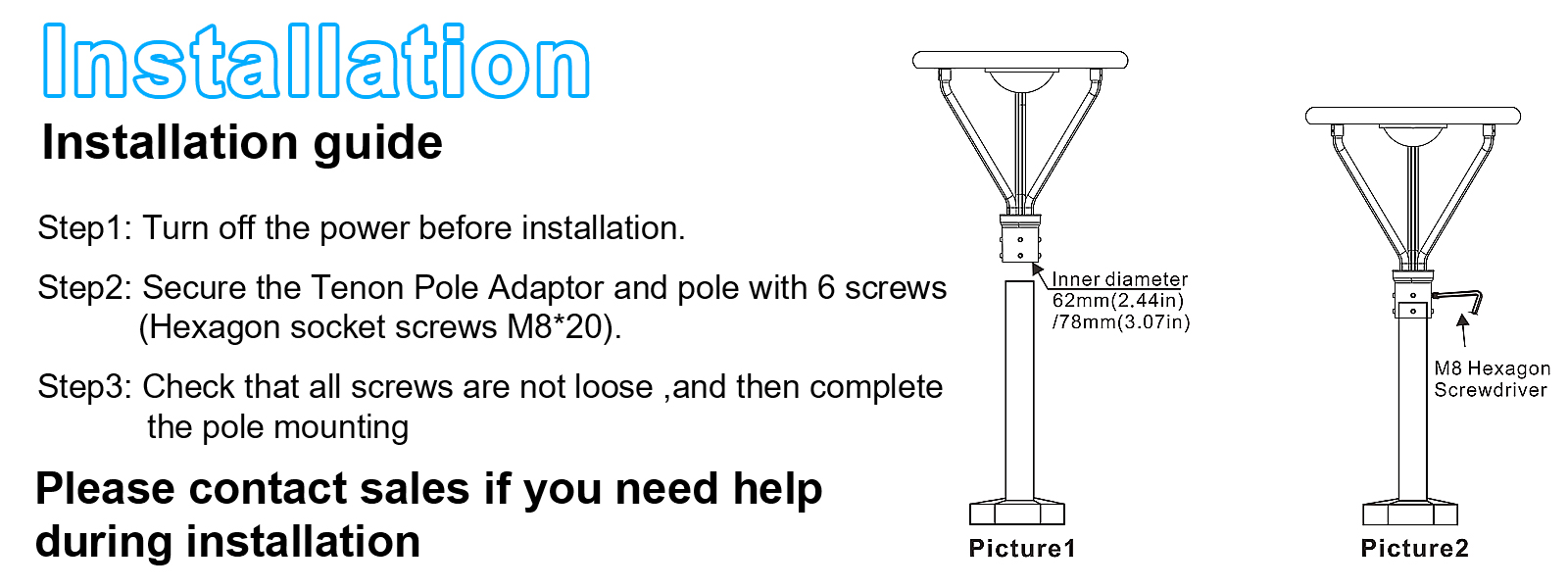 Led Solar Post Top Lights 40w 50w Ip65 Waterproof 5000k With Pir Sensor And Tenon Size 62mm78mm For Gardens (2)