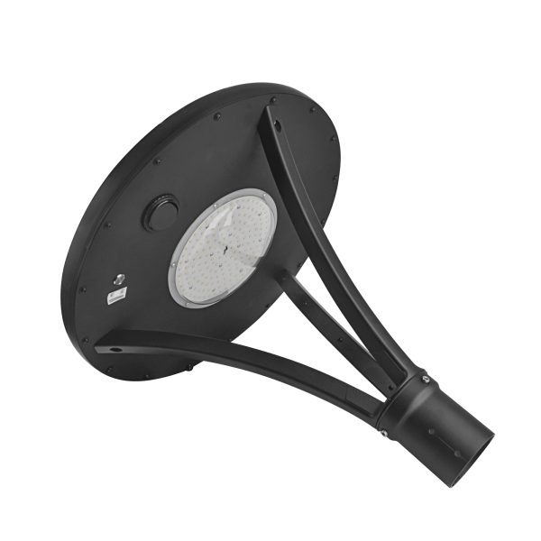 Led Solar Post Top Lights 40w 50w Ip65 Waterproof 5000k With Pir Sensor And Tenon Size 62mm78mm For Gardens (3)