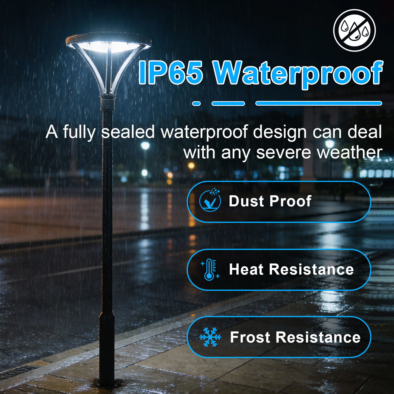 Led Solar Post Top Lights 40w 50w Ip65 Waterproof 5000k With Pir Sensor And Tenon Size 62mm78mm For Gardens (6)