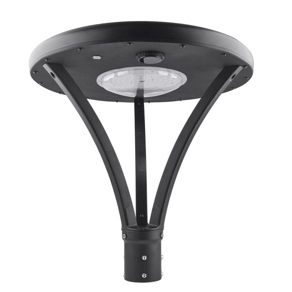 Led Solar Post Top Lights 40w 50w Ip65 Waterproof 5000k With Pir Sensor And Tenon Size 62mm78mm For Gardens