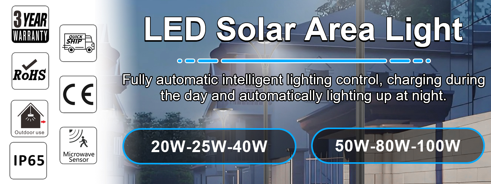 Led Solar Post Top Lights 40w 50w Ip65 Waterproof 5000k With Pir Sensor And Tenon Size 62mm78mm For Gardens (9)