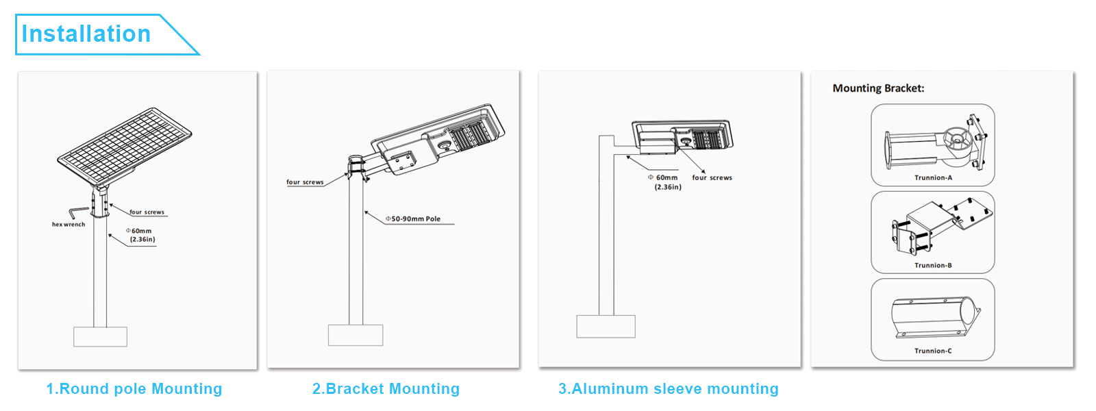 Led Solar Street Lights 150w 200w Ip65 Waterproof 5000k Dusk To Dawn With Pir Sensor For Parking Lots (2)