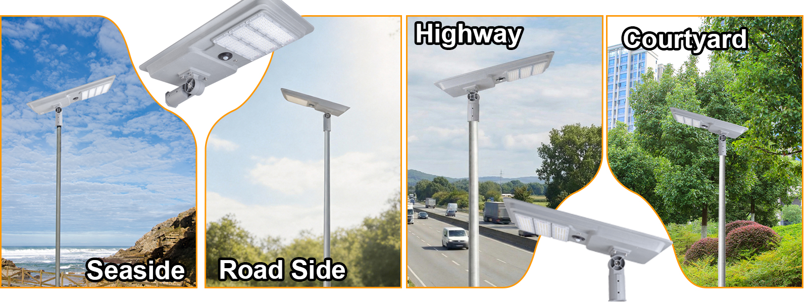 Led Solar Street Lights 50w 80w 100w Ip65 Waterproof 5000k With Pir Sensor For Courtyard (6)