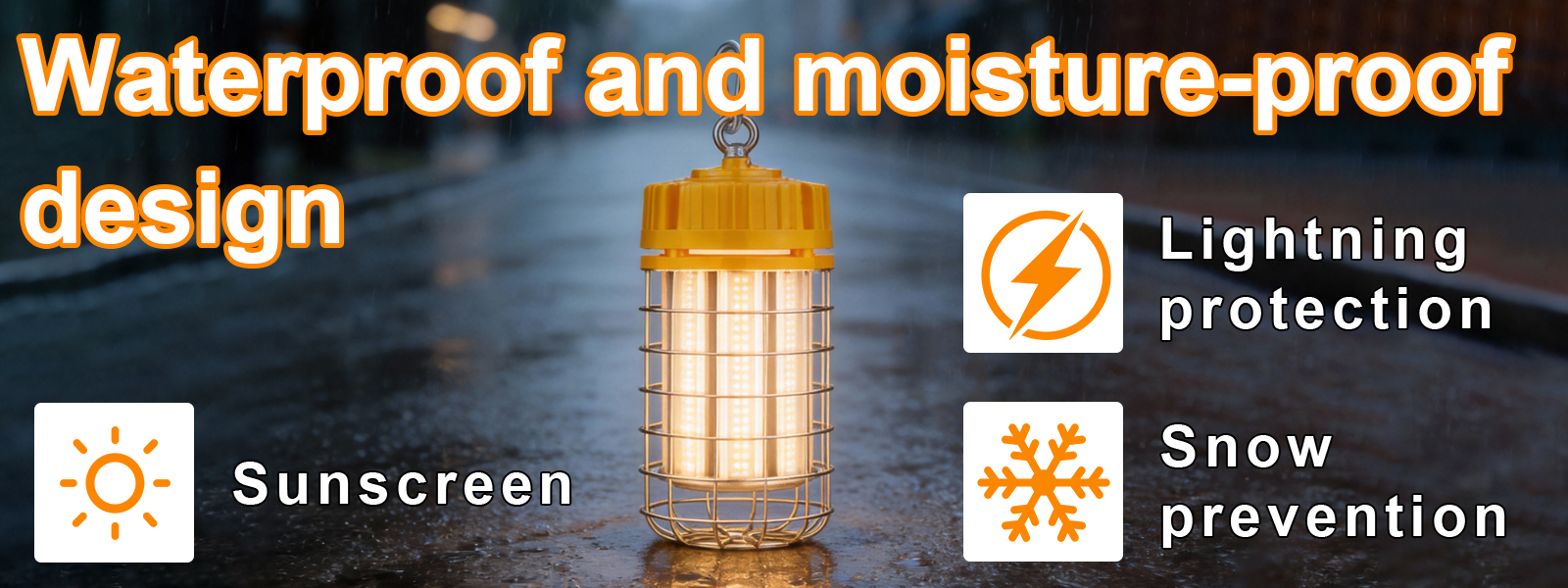 Led Temporary Work Lights 100 277vac 100w 150w 5000k With Hook For Garage (3)