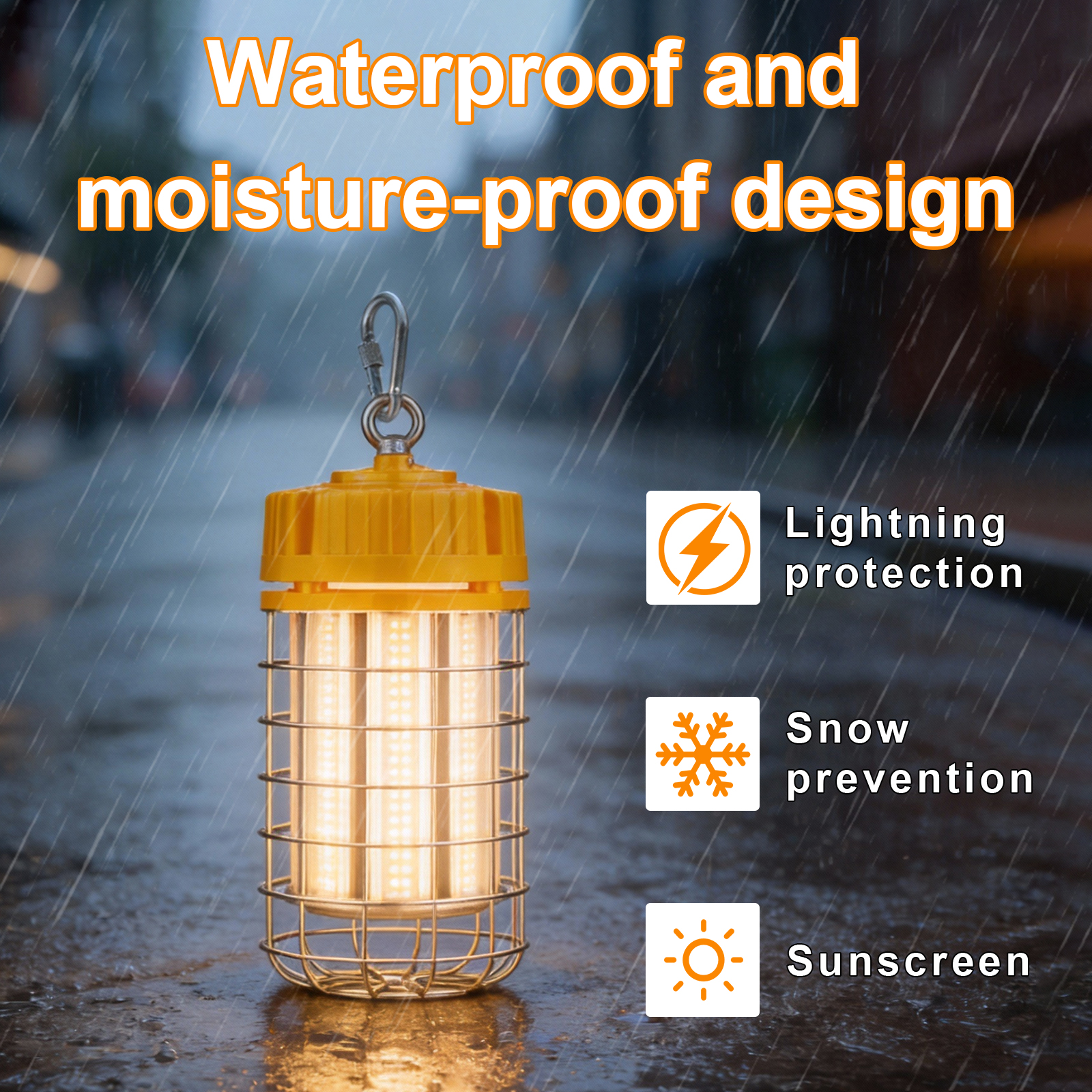 Led Temporary Work Lights 100 277vac 100w 150w 5000k With Hook For Garage (4)