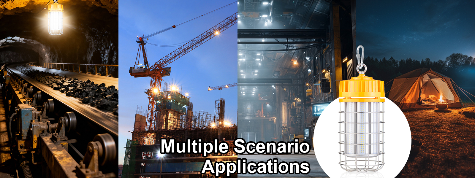 Led Temporary Work Lights 100 277vac 100w 150w 5000k With Hook For Garage (8)