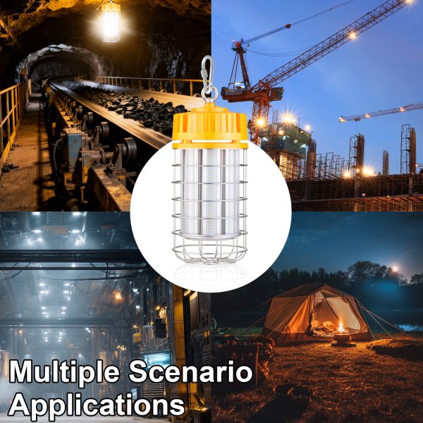 Led Temporary Work Lights 100 277vac 100w 150w 5000k With Hook For Garage (9)