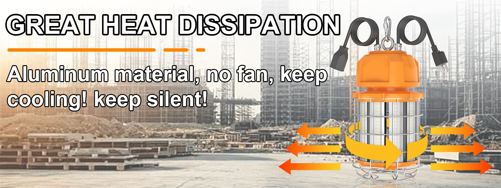 Led Temporary Work Lights 100 277vac Wattage Ajustable 80w100w120w150w 5000k For Garage (4)