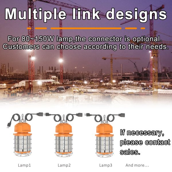 Led Temporary Work Lights 100 277vac Wattage Ajustable 80w100w120w150w Ip64 5000k For Garage (15)