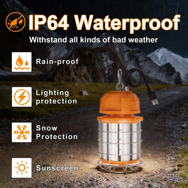 Led Temporary Work Lights 100 277vac Wattage Ajustable 80w100w120w150w Ip64 5000k For Garage (9)