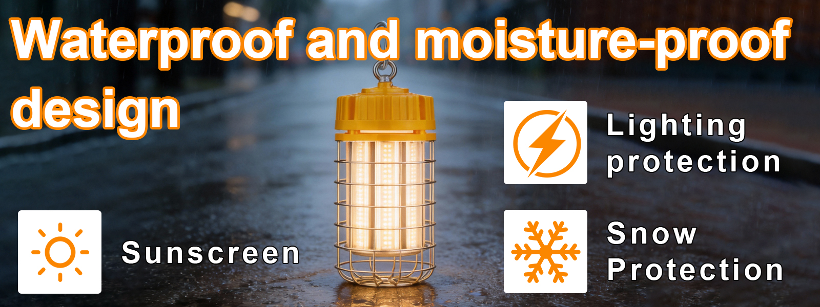 Led Temporary Work Lights Linkable 100 277vac 100w 150w 5000k With Hook For Garage (4)