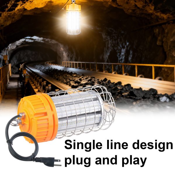 Led Temporary Work Lights Linkable 100 277vac 100w 150w 5000k With Hook For Garage (9)