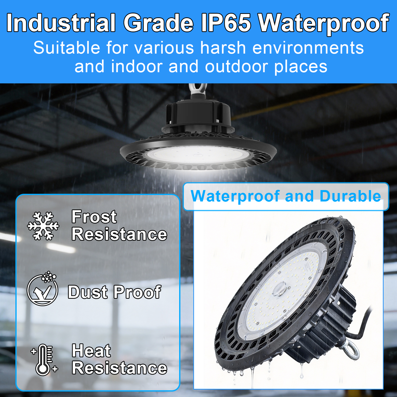 Ufo Led Highbay Light 60w 100w 150w 240w 5000k 120 Degree With Ul Listed Driver For Warehouse (5)