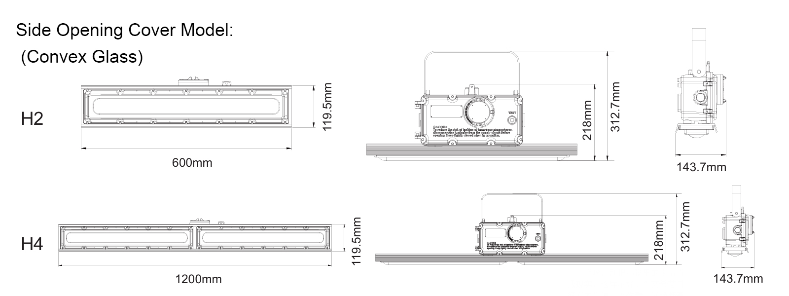 Hazardous Led Flood Explosion Proof Lights 100 277vac 20w 40w 60w 80w 4000k 5000k Ip66 With Etl Ul Listed For Factory (1)