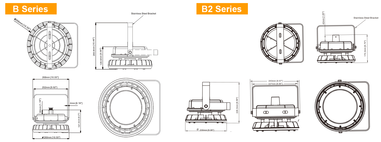 Led Explosion Proof Lights 40w 60w 80w 100w 150w 200w 250w 300w 400w 5000k Ip65 With Etl Ul Listed For Hazardous Locations (1)