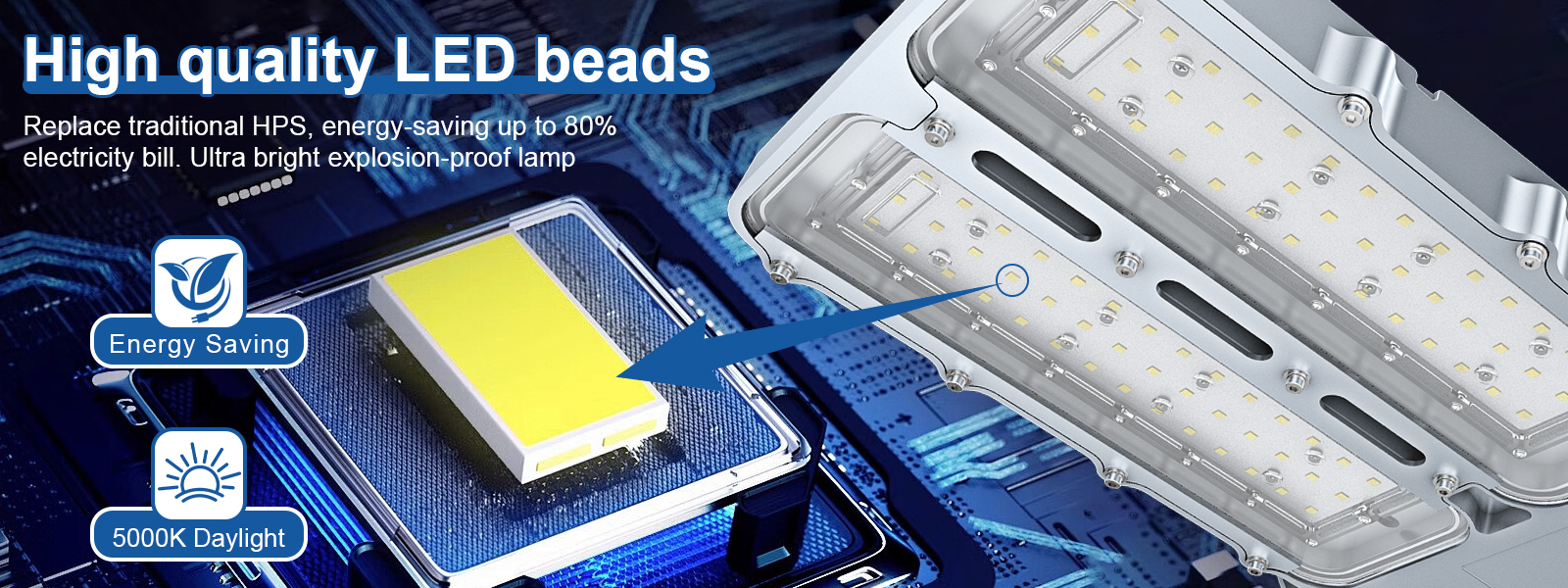 Led Explosion Proof Street Lights 100w 150w 200w 5000k Ip66 With Etl Ul Listed For Petrochemical Plant (7)