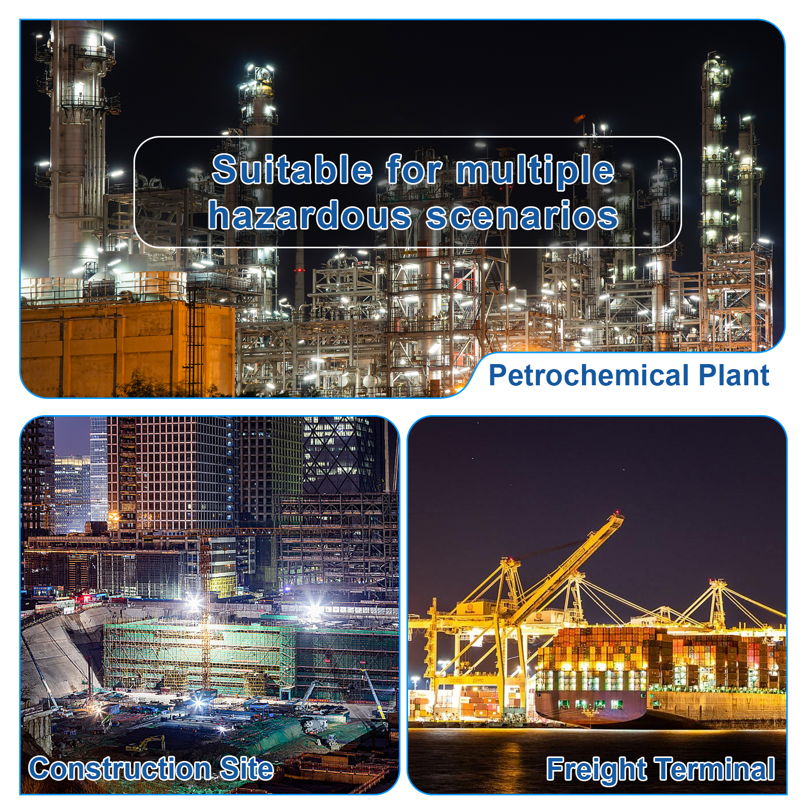 Led Explosion Proof Street Lights 100w 150w 200w 5000k Ip66 With Etl Ul Listed For Petrochemical Plant (8)