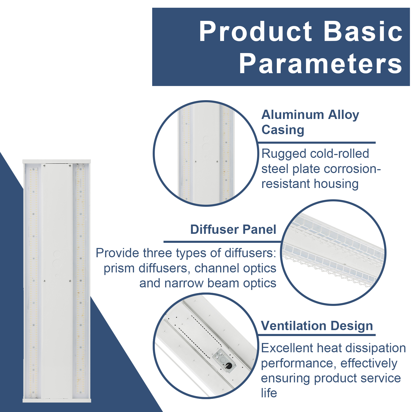 Led Linear High Bay Light 130w 165w 210w 240w 300w 330w 400w And Cct Adjustable 4000k5000k With Dlc Listed For Warehouse (10)