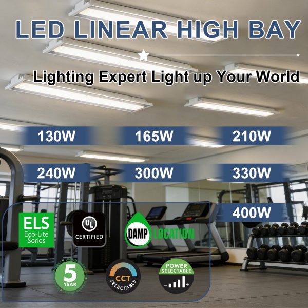 Led Linear High Bay Light 130w 165w 210w 240w 300w 330w 400w And Cct Adjustable 4000k5000k With Dlc Listed For Warehouse (14)