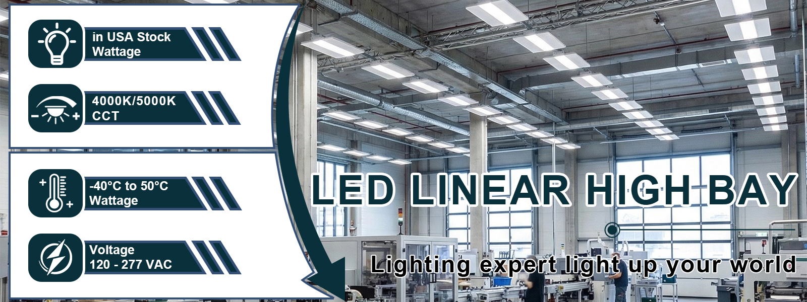 Led Linear High Bay Light 80w 130w 160w 205w 250w 300w 410w Wattage Selectable And Cct Adjustable 4000k5000k For Gymnasium (6)