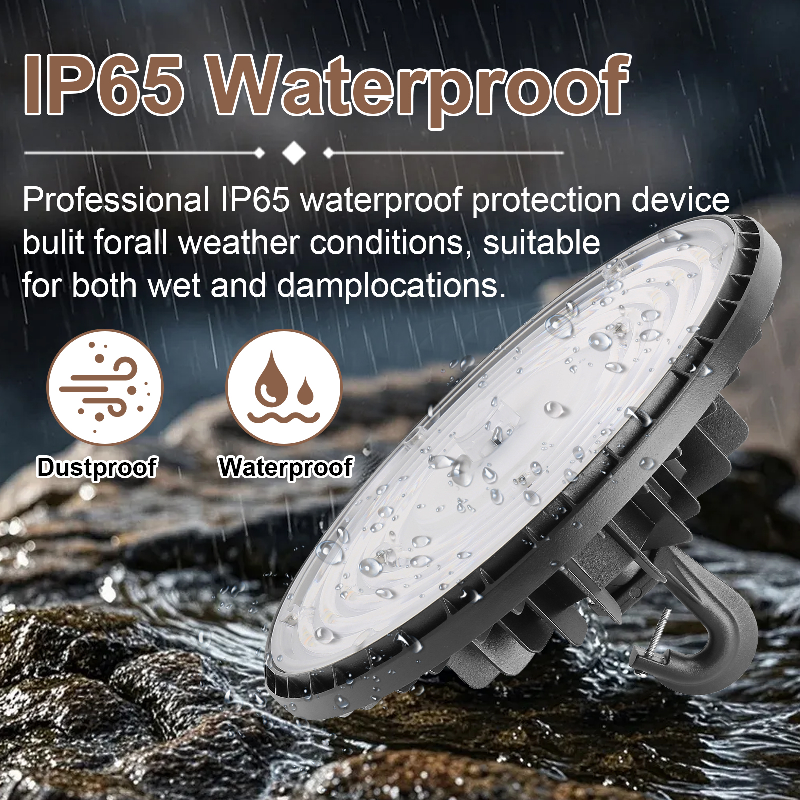 Led Ufo High Bay Light 100w 150w 160w 210w 230w 235w And Cct Ajustable 3000k4000k5000k Dark Bronze With Dlc Listed For Factory (7)