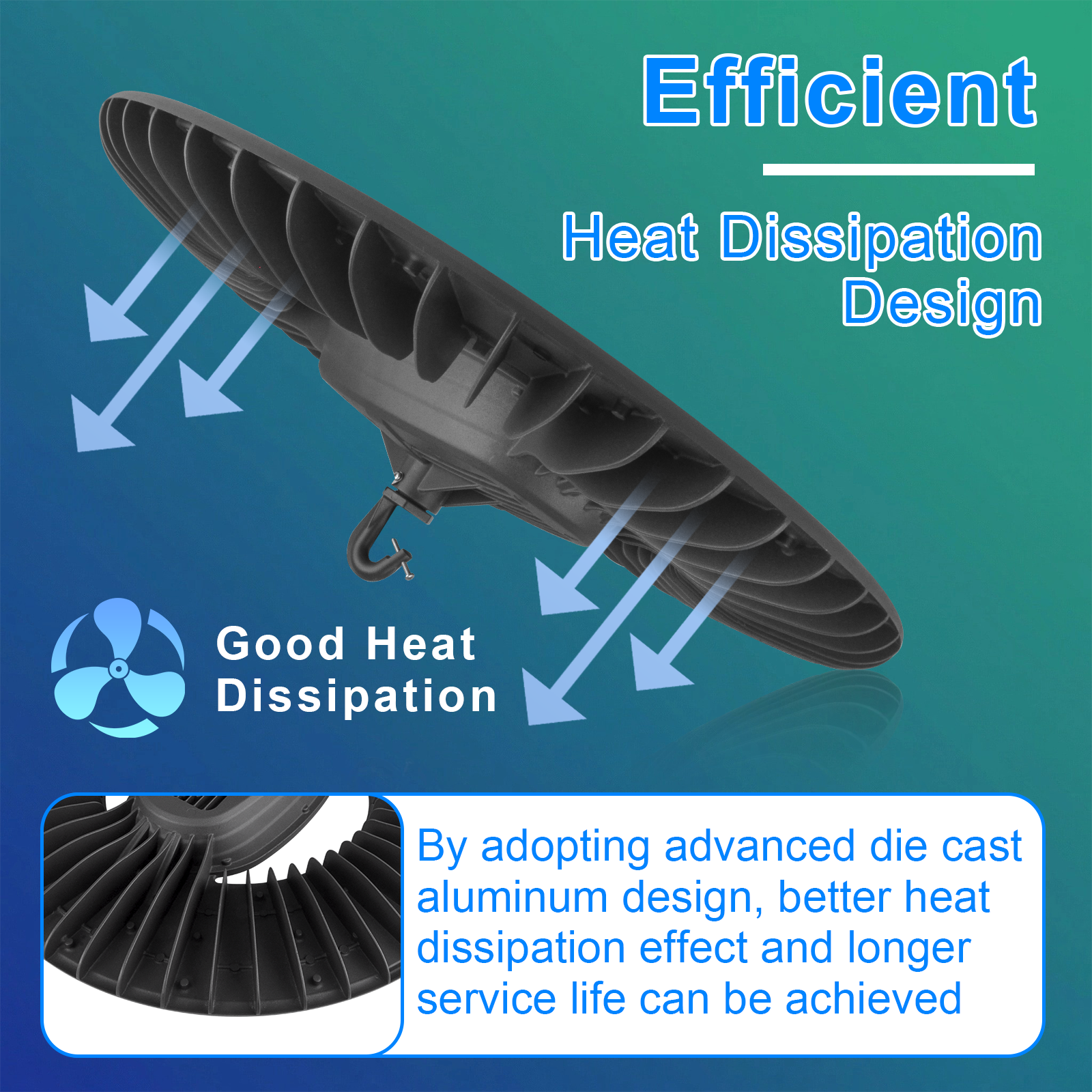 Led Ufo High Bay Light 340w 350w 410w Dark Bronze 5000k With Dlc Listed For Warehouse (4)