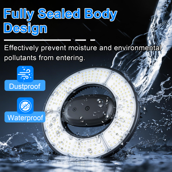 Led Ufo High Bay Light 340w 350w 410w Dark Bronze 5000k With Dlc Listed For Warehouse (5)