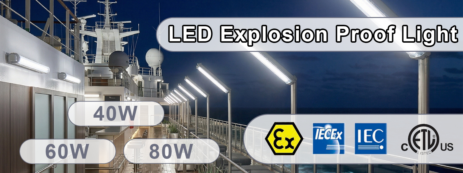 Led Explosion Proof Linear Light 100 277vac 40w 60w 80w 5000k Ip66 With Etl Ul Listed For Ship Deck (5)